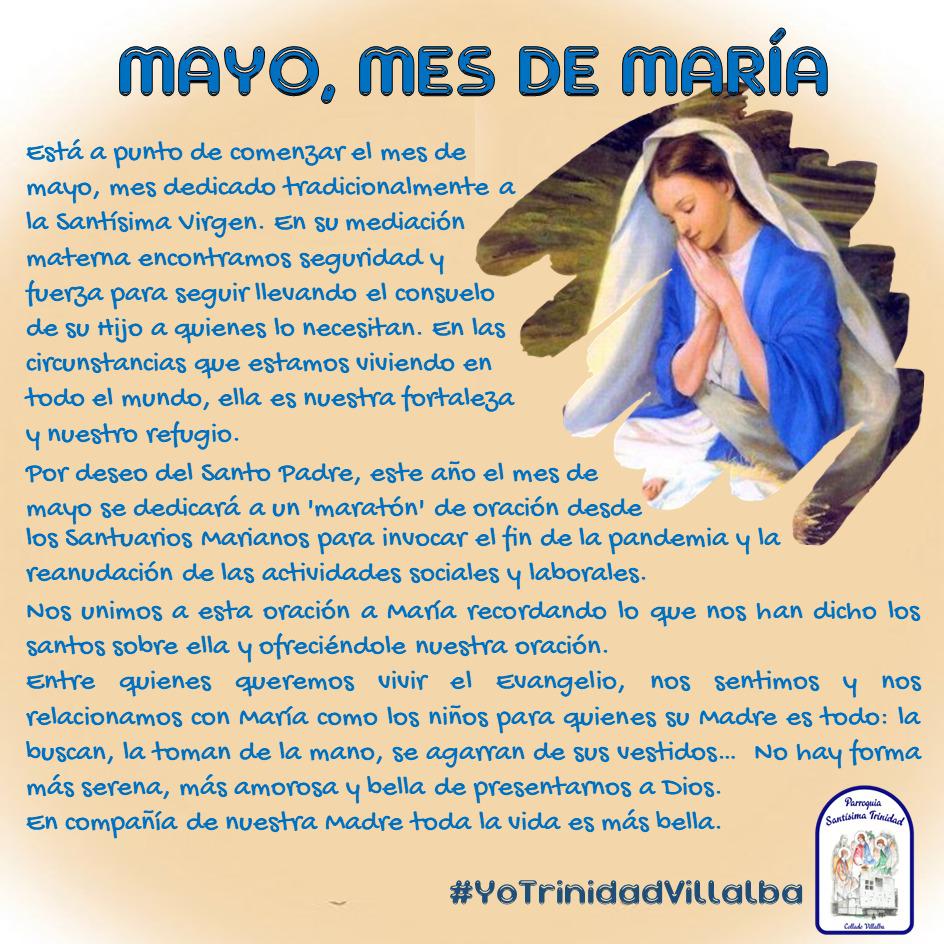 Mayo Mes De María Parroquia Santí­sima Trinidad Collado Villalba