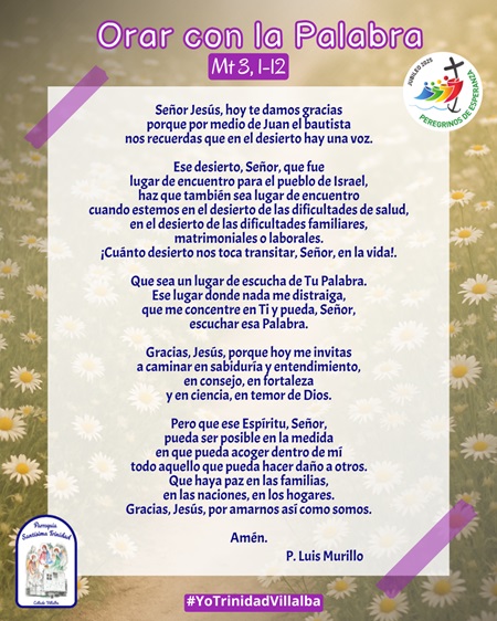 Orar con la Palabra – Mt 3, 1-12