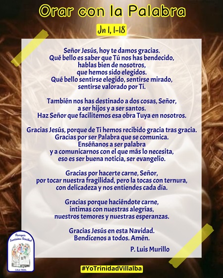 Orar con la Palabra – Jn 1, 1-18