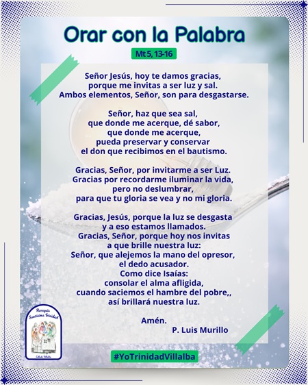 Orar con la Palabra – Mt 5, 13-16