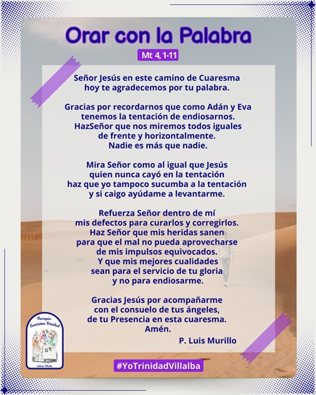 Orar con la Palabra – Mt 4, 1-11