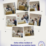 Ocho niños reciben el Bautismo en su camino hacia la Primera Comunión