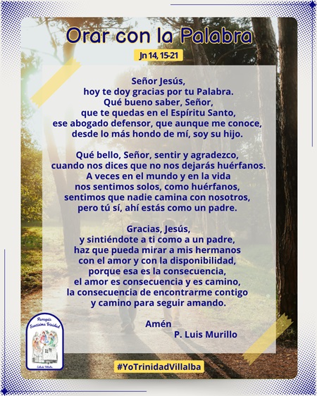 Orar con la Palabra – Jn 14, 15-21